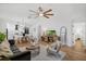 Bright and airy open-concept living space that features a smooth transition to the modern kitchen and dining area at 215 Foxglove Way, Deland, FL 32724