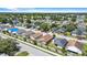An aerial view of a quiet residential neighborhood near a lake at 2980 Cool Breeze Cir, St Cloud, FL 34769