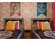 Bedroom with brick style wall, themed wall decor, and two beds with themed bedding at 4185 Paragraph Dr, Kissimmee, FL 34746