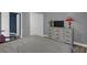 Bedroom with a queen sized bed, tv, and large closet at 503 Portland Cir, Apopka, FL 32703