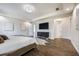 Spacious main bedroom features hardwood floors, recessed lights and ensuite bathroom at 800 Hamilton Place Ct, Winter Park, FL 32789