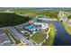 Aerial shot of the resort-style community pool, playground, and amenity center at 9115 Longship Aly, Orlando, FL 32832