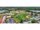 Aerial view of a sports complex with baseball fields and parking at 1039 Eagles Forrest Dr, Apopka, FL 32712