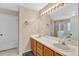 Bathroom with double sinks and a large mirror at 1039 Eagles Forrest Dr, Apopka, FL 32712