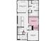 Second floor plan highlighting the primary suite, laundry and two additional bedrooms with a shared bath at 12821 Harvest Rain Ave, Winter Garden, FL 34787