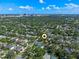 Aerial view showcasing property location in a suburban neighborhood at 1309 W Yale St, Orlando, FL 32804