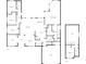 Detailed floor plan showcasing the layout of the home's two floors and garage at 13108 Long Pine Trl, Clermont, FL 34711