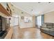 Spacious living room with tile flooring and vaulted ceilings at 145 Lakeside Cir, Sanford, FL 32773