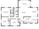 Detailed floor plan showcasing the layout of the home, including room dimensions and locations at 1639 Choctaw Trl, Maitland, FL 32751
