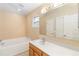 Bathroom vanity with a soaking tub at 16603 Corner Lake Dr, Orlando, FL 32820