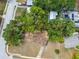 An aerial view of the property is outlined in red to show boundaries and neighboring residences at 206 Gerry Dr, Altamonte Springs, FL 32714