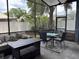 Enclosed patio featuring a seating and dining area for relaxation and entertaining outdoors at 2061 Piedmont Park Blvd, Apopka, FL 32703