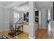 Custom-built play area featuring a chalkboard wall and stairs leading to a soft, colorful play pit at 207 Via Tuscany Loop, Lake Mary, FL 32746