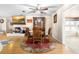 Dining room includes hardwood floors and bright natural light at 2678 Wilmhurst Rd, Deland, FL 32720
