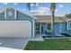 A well maintained home shows a welcoming entrance to the home at 3256 Amber St, Deltona, FL 32738