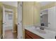 Bathroom with single vanity and shower-tub combo at 480 Buckhorn Dr, Winter Springs, FL 32708