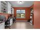 Well-lit office with custom cabinets, a tile floor and a picturesque view at 480 Buckhorn Dr, Winter Springs, FL 32708