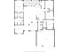 A detailed floor plan of a single-Gathering home, featuring bedrooms, bathrooms, living areas, and a garage at 4940 Tennessee Lake Dr, Auburndale, FL 33823