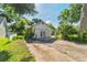 Detached garage with double doors and adjacent concrete parking area at 1511 Center Ave, Holly Hill, FL 32117