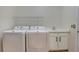 Spacious laundry room with a sink, white cabinets, and a convenient layout at 1679 Shadowmoss Cir, Lake Mary, FL 32746