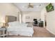 Bedroom featuring neutral carpet, ceiling fan and room for a computer at 253 Clydesdale Cir, Sanford, FL 32773