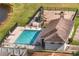 Aerial view of the community pool and playground amenities at 253 Clydesdale Cir, Sanford, FL 32773
