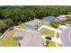 Overhead perspective showcasing the property's generous lot, backyard, and prime positioning in a residential area at 4064 Sunny Day Way, Kissimmee, FL 34744