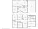 Detailed floor plan showcasing layout of bedrooms, bathrooms, kitchen, living spaces, and garage in this home at 4064 Sunny Day Way, Kissimmee, FL 34744