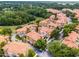 Aerial view showcasing the residential community featuring well-maintained streets and lush trees at 4244 Messina Dr, Lake Mary, FL 32746
