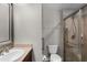 Bathroom with a vanity and a glass door shower at 4244 Messina Dr, Lake Mary, FL 32746