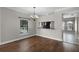 Dining area with hardwood flooring and decorative lighting at 4244 Messina Dr, Lake Mary, FL 32746