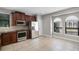 Spacious kitchen featuring stainless steel appliances and dark wood cabinetry at 4244 Messina Dr, Lake Mary, FL 32746