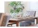 Dining room table set with dishes and glassware at 4973 Windermere Ave, Kissimmee, FL 34746