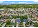 Wide aerial view of a residential neighborhood featuring many single-Gathering homes and tree-lined streets at 1131 Tyler Lake Cir, Orlando, FL 32839