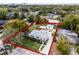 Aerial view of a property with a well-defined lot line showcasing the house and surrounding yard at 1911 Canton St, Orlando, FL 32803