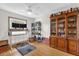Office with a natural light, wooden furniture, and shelving unit at 2098 Heathwood St, Deltona, FL 32725