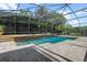 Inviting screened-in pool area with stone pavers and lush surrounding greenery at 2256 Kettle Dr, Orlando, FL 32835