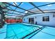 Large, screened-in pool and spacious deck area, perfect for outdoor enjoyment at 235 Hidden Springs Cir, Kissimmee, FL 34743