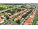 Extensive aerial view of single Gathering homes and community landscaping at 255 Cordova Ave, Davenport, FL 33897