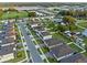 Aerial view of neighborhood highlighting well-maintained homes, landscaping, and street layout at 4316 Foggy Oak Ln, Sanford, FL 32773