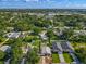Aerial view of a suburban neighborhood with neatly arranged homes, green spaces, and community amenities at 1115 Naples Dr, Orlando, FL 32804