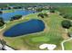 Picturesque aerial view of a golf course community with winding fairways and tranquil lakes at 14130 Leicester Ln, Orlando, FL 32828