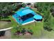 Aerial view of the community playground with colorful structures and ample shade at 14130 Leicester Ln, Orlando, FL 32828