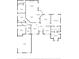 Detailed floor plan showcasing the layout of the bedrooms, kitchen, living spaces, and bathrooms at 1908 S Farm Rd, Deland, FL 32720