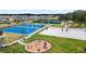 Recreation area with basketball, volleyball, tennis courts, and playground, creating a vibrant community space at 2004 Forage Dr, Kissimmee, FL 34746
