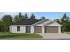 Charming single-story home with a well-maintained lawn and a two-car garage at 2084 Forage Dr, Kissimmee, FL 34746