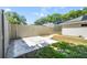 This backyard features a patio, privacy fence and direct house access at 2905 Elbert Way, Kissimmee, FL 34758