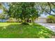 Landscaped front yard featuring a large shade tree enhancing the curb appeal of this inviting single-Gathering home at 2905 Elbert Way, Kissimmee, FL 34758