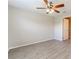 Spacious bedroom with ceiling fan and neutral paint, ready to personalize at 428 Danube Way, Kissimmee, FL 34759