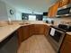 Charming kitchen with stainless steel appliances, lots of counterspace, and convenient dishwasher at 428 Danube Way, Kissimmee, FL 34759